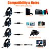 Fone Headset Gamer Pro Onikuma K1 Pro P2 Pro LED Celular Ps4 - 7