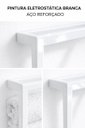 Ver imagem 4 de Porta Toalhas Toalheiro Estilo Estilo Industrial Aço Moderno Branco