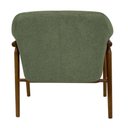 Ver mais imagens de Kit 02 Poltronas Luna Base Madeira Poliéster Bouclé Verde - Nexta Casa