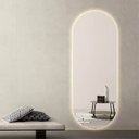 Ver imagem 7 de Espelho Lapidado Oval Iluminado com led quente - 50X100cm Woodglass oval quente 50x100cm