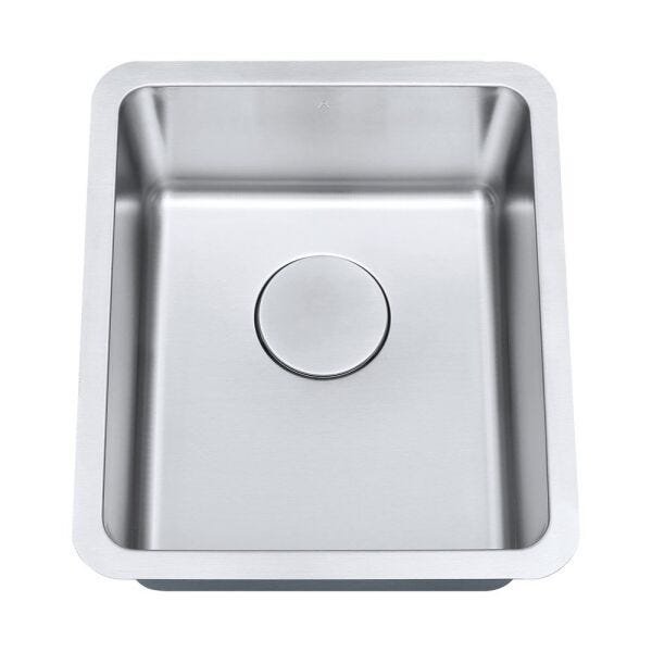Cuba de embutir de aço inox 1mm escovado F106 39x45x18,5cm - 1