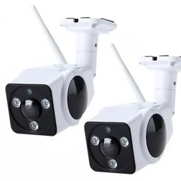 Kit 2 Câmera de Segurança Ip Externa Visão Noturna 360º Wifi HD 960P App V380 - 1
