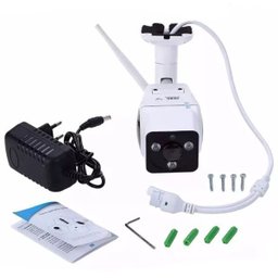 Kit 2 Câmera de Segurança Ip Externa Visão Noturna 360º Wifi HD 960P App V380 - 2