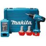 KIT PARAFUSADEIRA FURADEIRA MAKITA PROFISSIONAL 9.6V COM 3 BATERIAS E MALETA 220V - 1