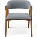 Ver imagem 3 de Cadeira para Sala de Jantar e Estar Living Estofada Suran L02 Bouclê Cinza - Lyam Lyam Decor