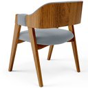 Ver mais imagens de Cadeira para Sala de Jantar e Estar Living Estofada Suran L02 Bouclê Cinza - Lyam Lyam Decor