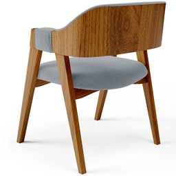 Cadeira para Sala de Jantar e Estar Living Estofada Suran L02 Bouclê Cinza - Lyam Lyam Decor - 8 Cadeira para Sala de Jantar e Estar Living Estofada Suran L02 Bouclê Cinza - Lyam Lyam Decor - 8