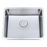 Cuba de cozinha de aço inox 1mm escovado F101 55x45x20cm - 1
