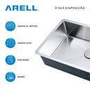 Ver imagem 3 de Cuba de cozinha de aço inox 1mm escovado C103 80x53,7x22,9cm