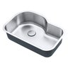 Cuba de cozinha de aço inox 1mm escovado C103 80x53,7x22,9cm - 4