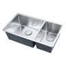 Cuba de cozinha aço inox 1mm escovado S203 81,3x45,7x22,9cm - 5