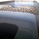 Ver imagem 4 de Pastilha de Vidro para Cozinha Banheiro Marrom 30x30cm Faixa