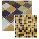 Ver imagem 5 de Pastilha de Vidro para Cozinha Banheiro Marrom 30x30cm Faixa
