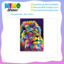 Ver imagem 3 de Placa Decorativa Mdf Leão Colorido Arte Moderna 28,7x22 Le1