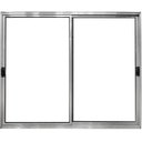 Ver imagem 1 de Vitro de Aluminio 2 Folhas Móveis sem Grade Linha Modular:1,00 X 1,20/brilhante