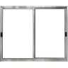 Vitro de Aluminio 2 Folhas Móveis sem Grade Linha Modular:1,00 X 1,20/brilhante - 1