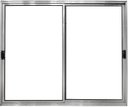 Ver imagem 1 de Vitro de Aluminio 2 Folhas Móveis sem Grade Linha Modular:1,00 X 1,20/brilhante