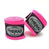 Kit Muay Thai Fheras Luva Caneleira Band. Bucal 12oz Rosa - 4