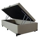 Ver imagem 4 de Cama Box Baú Solteiro Suede 78x188cm - Genki Kenko Colchões:cafecomleite