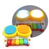 PIANO E TAMBOR INFANTIL BRINQUEDO INSTRUMENTO MUSICAL DE BEBE COM LUZ E SOM MUSICAL - 1