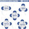 Mesa de Jantar Saarinen Tulipa Redonda - 80 Cm - Laca Acetinada Branca com Vidro - 4