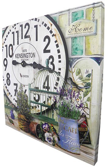 Relógio de Parede Grande Vintage Retro Decoração Vasos de Plantas (xin-05) - 2