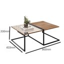 Ver imagem 2 de Mesa de Centro Industrial com Espelho Aurora - Ssx Multicoisas