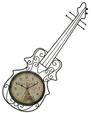 Relógio Parede Violino Vintage Retro Decorativo Plan Paris (Rel-44) - 1