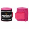 Kit Luva Boxe Muay Thai First Rosa Bandagem Bucal Pretorian 10OZ - 3