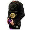 Kit Kimono de Jiu Jitsu + Faixa Branca Revolução In The Guard Rip Stop Preto Tamanho:A2 - 3