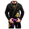 Kit Kimono de Jiu Jitsu + Faixa Branca Revolução In The Guard Rip Stop Preto Tamanho:A4 - 2