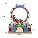 Ver imagem 7 de Cenario Roda Gigante Natal Natalino Papai Noel Led Trem Movimento Enfeite Musical Decoraçao Quarto S