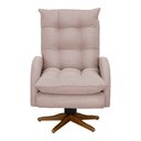 Ver imagem 2 de Poltrona de Amamentação Clarice Giro Balanço Bebê Completo: Tb 196 Linho Rose