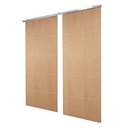 Ver imagem 2 de Porta Dupla de Correr P- Verniz Frisada F01 - 210x120