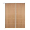 Ver imagem 1 de Porta Dupla de Correr P- Verniz Frisada F01 - 210x120