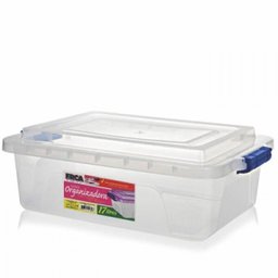 Caixa Organizadora 17 Litros com Tampa Trava Fácil - Erca Plast - 1