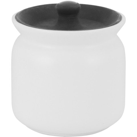 GLOW POTE 10x11x11cm 450ml CERÂMICA BRANCO