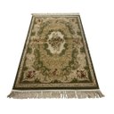 Ver imagem 3 de Tapete Persa Verde com Bege Ideal para Quarto e Sala 100x150