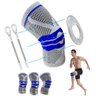 Joelheira Ortopedica Gel Silicone Compressao Patela Suporte Joelho Apoio Musculo Atletismo Futebol - 1