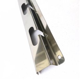 Kit Barras Churrasqueira 65cmx10mm 6un + Suportes 4un Inox - 6