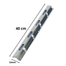 Kit Barras Churrasqueira 65cmx10mm 6un + Suportes 4un Inox - 3