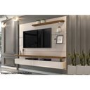 Ver imagem 3 de Painel Quarto P- Tv até 55 Pol Greco C- 1 Nicho 183x165cm Off White-demolição - Dj Móveis