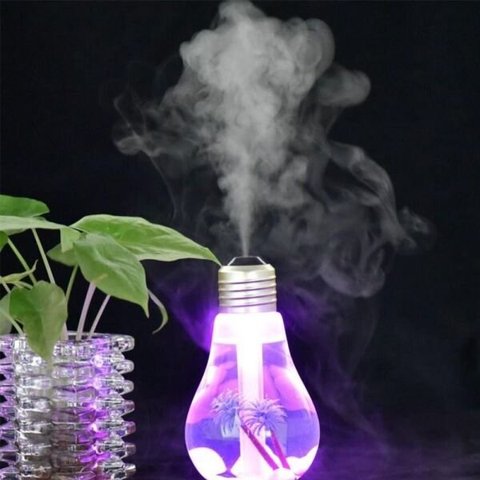 Umidificador de Ar Difusor Aromas Ultrassonico Lâmpada Purifica Led