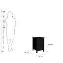 Ver imagem 6 de Mesa de Cabeceira Ditália 3 Gavetas Dm-113 Preto