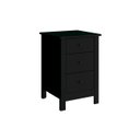 Ver imagem 1 de Mesa de Cabeceira Ditália 3 Gavetas Dm-113 Preto