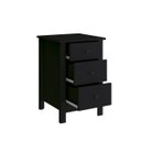 Ver imagem 7 de Mesa de Cabeceira Ditália 3 Gavetas Dm-113 Preto