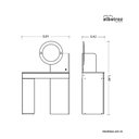 Ver imagem 5 de Penteadeira Aurea 1 Porta e 1 Gaveta - Moveis Leartam