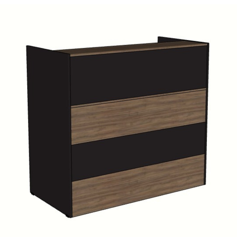 Balcão Atendimento Recepção 120cm Ameixa/preto Web Office