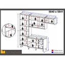 Ver imagem 4 de Cozinha Completa com Balcão sem Tampo 4 Peças 9 Portas Sicília Multimóveis