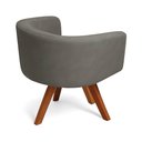 Ver imagem 6 de Poltrona Sala Base Giratória Madeira Arielle Suede D03 - D’Rossi